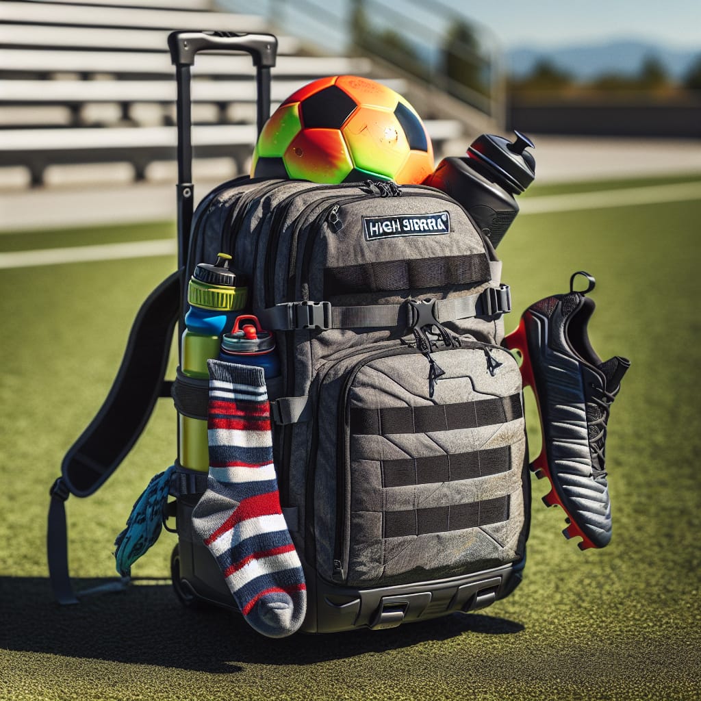 Rolling Backpack with Soccer Kit